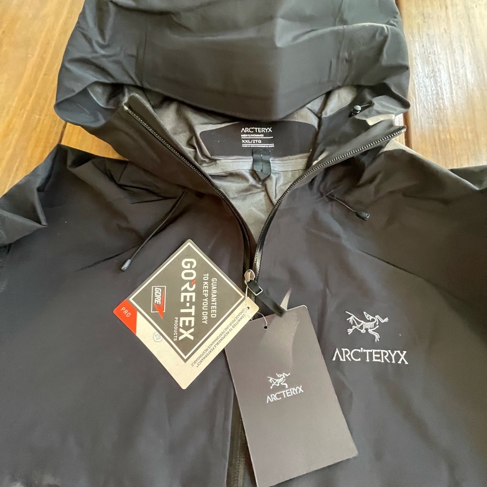 ARCTERYX GORETEX SHELL MENS XXL BLACK NEW WATERPROOF BEAUTIFUL JACKET EXTREME - Picture 2 of 7